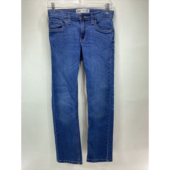 Levi's 511 Slim Fit Blue Denim Jeans Adjustable Waist Boys (26X27) Size 12 Reg - Picture 7 of 9
